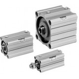 SMC Linear Compact Cylinders CQ2 C(D)Q2Y, Smooth Air Cylinder, Low Friction, Low Speed, Double Acting